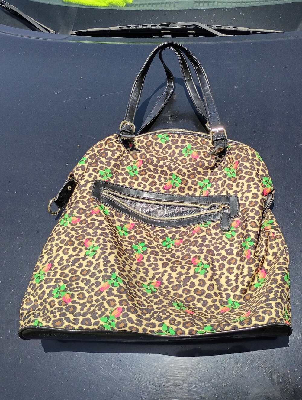 Betsey Johnson Leopard Print Bag Used